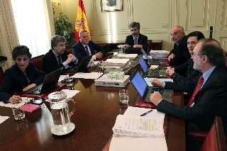 La Comisión Permanente durante la reunión